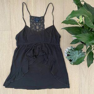 American Eagle Grey Flowy Tank